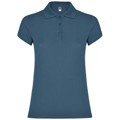 Polo Femme publicitaire coton 200gr Star ROLY Bleu tempête